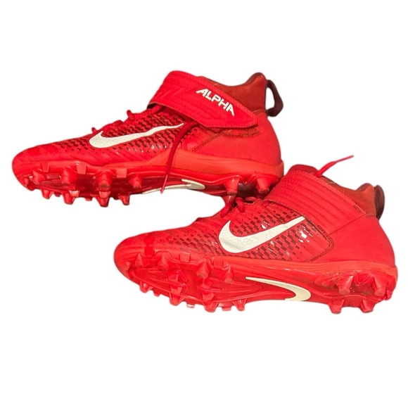 Preowned Men Red‎ Nike Alpha Football Cleats, size 11. - Picture 6 of 9